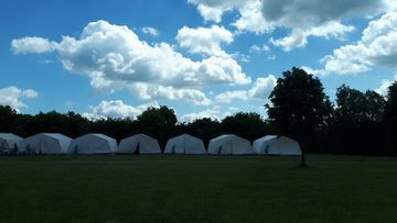 Zelte auf dem Lager 2017