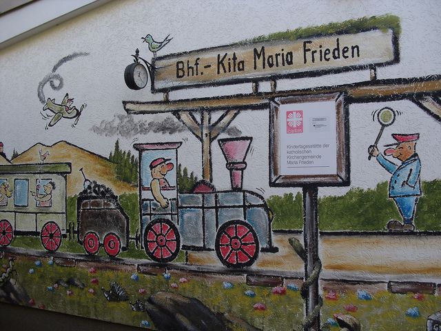 Eingang der Kita Maria Frieden